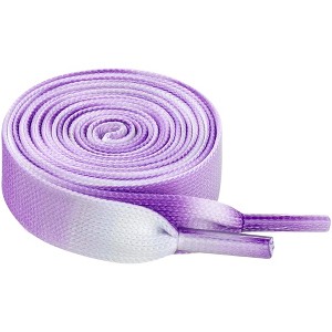 INSPIRE CHIC Flat Wide Rainbow Gradient Colorful Shoelaces for Sneakers 2 Pairs - 1 of 4