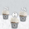 Big Dot of Happiness We Still Do - 25th Wedding Anniversary - Cupcake Decoration - Anniversary Party Cupcake Wrappers and Treat Picks Kit - Set of 24 - 3 of 4