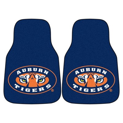 NCAA Auburn Tigers Carpet Car Mat Set - 2pc