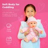 Best Choice Products 12.5in Realistic Baby Doll with Soft Body, Highchair, Potty, Pacifier, Bottle, 9 Accessories - image 4 of 4