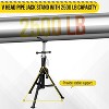 COZONY V-Head Pipe Jack Stand, 2500LB Capacity, Adjustable Height 28"-52", Steel with Folding Legs, Portable Tripod for Welding & Pipe Threading - 4 of 4