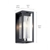 Kichler Lighting Mercer 1 - Light Wall Light in  Black/Silver - 2 of 4