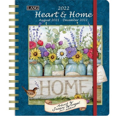 2021-22 17 Month Academic Planner 7.75" x 9.5" Heart and Home  - Lang