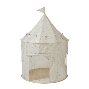 3 Sprouts Kids Recycled Fabric Play Tent - Blueberry Taupe - 1 of 4