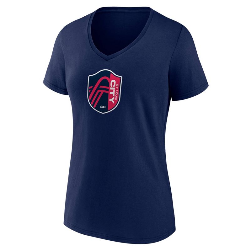 MLS St. Louis City SC Women&#39;s V-Neck Top Ranking T-Shirt, 2 of 4