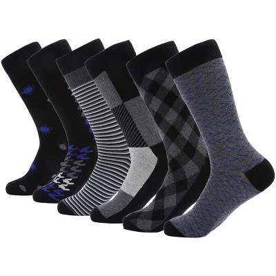 Mio Marino - Men's Modern Collection Dress Socks 6 Pack : Target