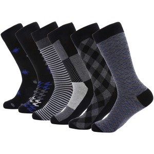 Mio Marino Men's Modern Collection Dress Socks 6 Pack - 1 of 4