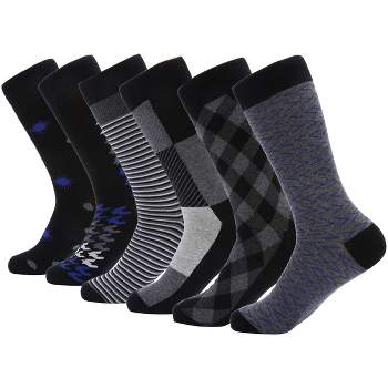 40 Pack of Jordefano Men Black Solid Plain Dress Socks (10-13)