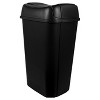 13.3gal Pivot Lid Waste Can Black - Room Essentials™ - image 2 of 4