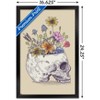 Trends International Rachel Caldwell - Flower Skull Framed Wall Poster Prints - 3 of 4