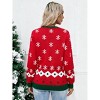 Women's Christmas Sweater Funny Funny Christmas Tree Pullover Snowflake Long Sleeve Crew Neck Sweater Shirt - 2 of 3