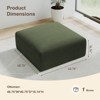 GYIIYUO 40"*40" Giant Square Upholstered Ottoman Footstools - 3 of 4