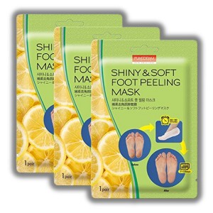 PUREDERM Shiny & Soft Foot Peeling Mask | Shiny & Soft Foot Peeling Mask is a foot exfoliant plus treatment - (Pack of 3 pairs) - 1 of 3