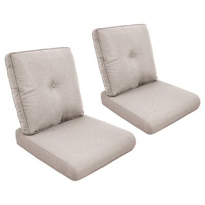 Buenhomino Outdoor Seat Cushion Set 25 x 22 x 4 Inch,Waterproof & Fade Resistant Outdoor Chair Cushions,Deep Seat Cushion with Removable Cover