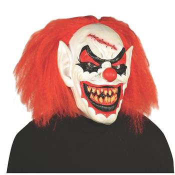 Seasonal Visions Mens Carver the Killer Clown Costume Mask -  - Red