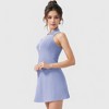 Anna-Kaci Women's Sleeveless Polo Dress with Zipper Collar - 3 of 4
