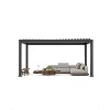 All-Aluminum Louvered Pergola, Outdoor Pergola with Adjustable Louvered Roof, Reinforced Frame, Integrated Drainage System, Hardtop Gazebo for Patio - 3 of 4