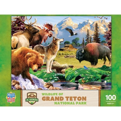 MasterPieces Puzzles Collection -  Grand Teton National Park National Parks 100 Piece Right Fit Jigsaw Puzzle