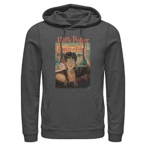 Mens Harry Potter and the Philosopher's Stone Goblet Of Fire Cover Lightweight Hoodie - 1 of 4