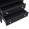 NicBex 2 Drawers Nightstand with Charging Station Farmhouse End Table with USB Ports and Outlets Fluted Pilasters Design Side Table - 4 of 4