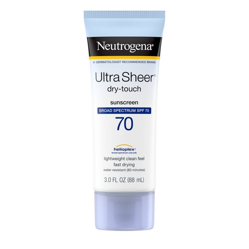 Neutrogena Ultra Sheer Dry- Broad Spectrum Touch Sunscreen - SPF 70 - 3oz, 1 of 13