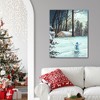 Snowman in Moonlight Gallery-Wrapped Canvas - 2 of 4