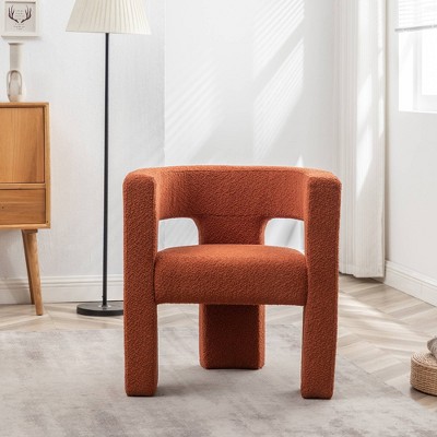 28" Wide Boucle Upholstered Square Armchair - Kinwell