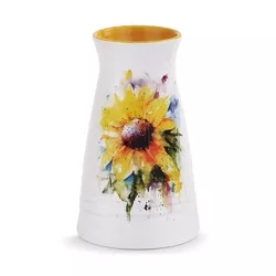 DEMDACO Sunflower Vase 7 x 5 - Yellow