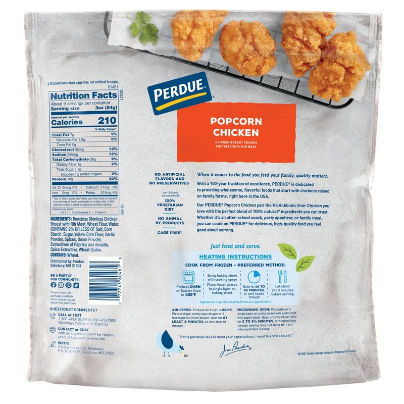Perdue Popcorn Chicken - Frozen - 26oz, 3 of 6