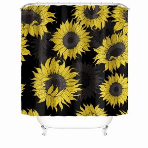 Beautiful Sunflower Shower Curtains for Bathroom Waterproof Fabric Bath Curtain Durable Soft Stylish Bathroom Decor 72x72 Inch - 1 of 1