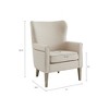 NicBex Accent Chair,Upholstered Living Room Chairs with High Backrest and Wooden Legs,Modren Comfy Armchair,Accent Chairs for Living Room - 3 of 4