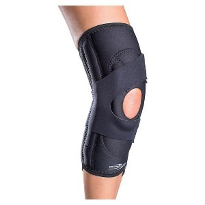 DonJoy Lateral J Patella Knee Support Brace with Hinge: Drytex, Left Leg, Large - 1 of 3