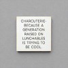 Slickblue Charcuterie Quote Wood Sign – Raised on Lunchables – 7x7 Funny Rustic Kitchen Décor, Multiple Color Options - 2 of 3