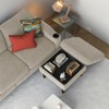 KTMBDW Convertible Sectional Sofa Couch, 3 Seat L-Shaped Sofa with Fabric Ottoman Small Couch for Small Apartments, Living Room and Office - 3 of 4