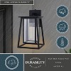 VAXCEL Blackwell Cage Frame 1 Light Dusk to Dawn Black Outdoor Wall Lantern Clear Glass - 3 of 4