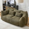 Large Bean Bag Sofa, Soft Recliner Chair with High-Resilience Foam Core, Fits Two People, Perfect for Gaming, Reading & Watching TV-Cuddlewood - 3 of 4