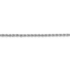 Black Bow Jewelry 2.75mm, 14k White Gold, Diamond Cut Solid Rope Chain Anklet, 9 Inch - 2 of 4