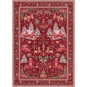 Abynow Geometric Modern Loomed Machine Washable Area Rug - 1 of 4