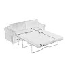 3-in-1 Convertible Sleeper Sofa with Large Mattress, Pull Out Bed, Modern Futon Couch for Living Room, Small Space, Apartment, Bedroom - 4 of 4