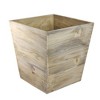 Allstate Floral 13.75" Country Rustic Natural Wood Storage Bin Container - 2 of 2