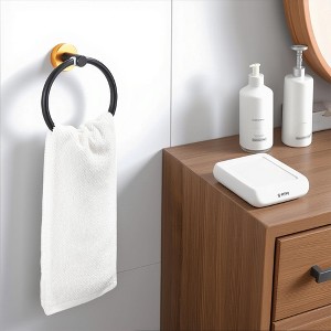 Multicolored 3-Piece Versatile Aluminum Towel Bar Set for Bathrooms - 16 to 27 Inches Adjustable - 1 of 4