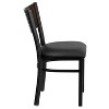 Emma and Oliver 2 Pack Decorative Slat Back Metal Restaurant Chair - 4 of 4
