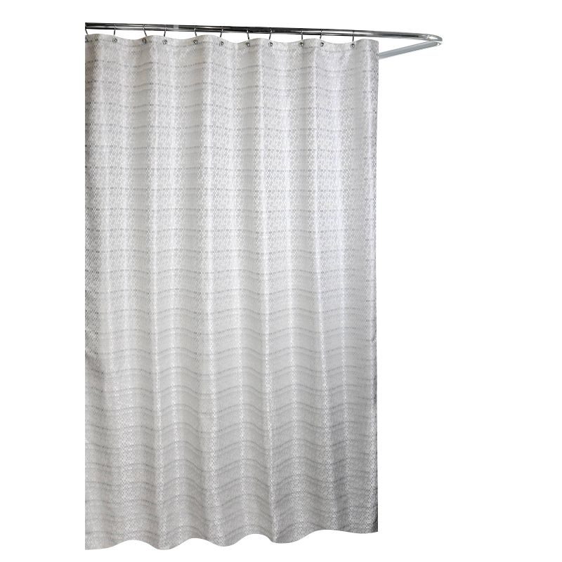 Avenue Road Shower Curtain White/Silver - Moda at Home, 4 of 6