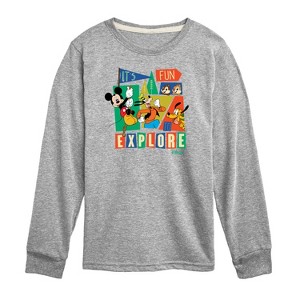 Boys' - Disney - Mickey & Friends Long Sleeve Graphic T-Shirt - 1 of 4