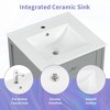 20-Inch Bathroom Vanity with Sink Bathroom Cabinet with Soft Closing Door Storage Rack and Adjustable Shelve Grey - 4 of 4