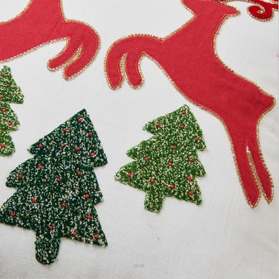 red reindeer's jumping