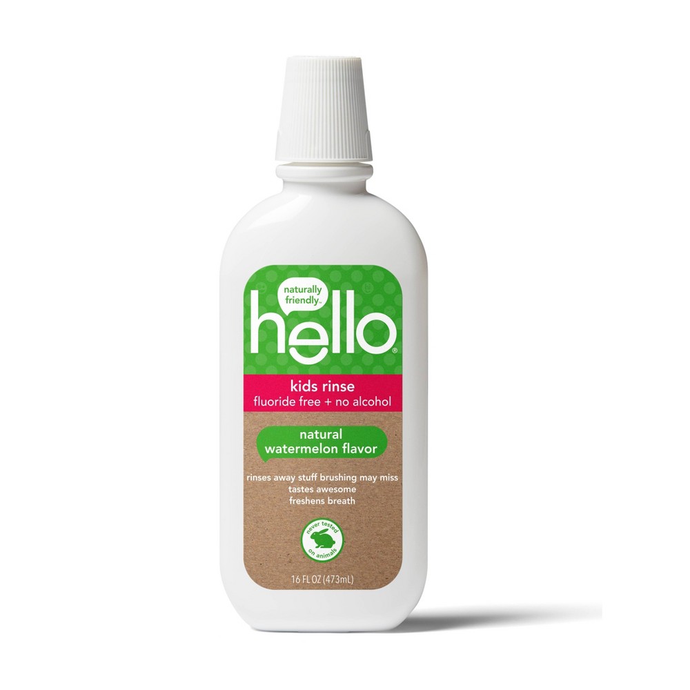 UPC 819156020028 product image for hello Kids Natural Watermelon Fluoride Free Rinse, Alcohol Free and Vegan, 473ml | upcitemdb.com