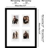 Americanflat 9x11 Picture Frame with 3 Openings for 2x3 Instant-Print Photos - Black Mini Picture Frames for Wall Display with Shatter-Resistant Glass - 4 of 4
