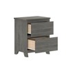 Farmhouse KD Nightstand with 2 Drawers - image 2 of 4