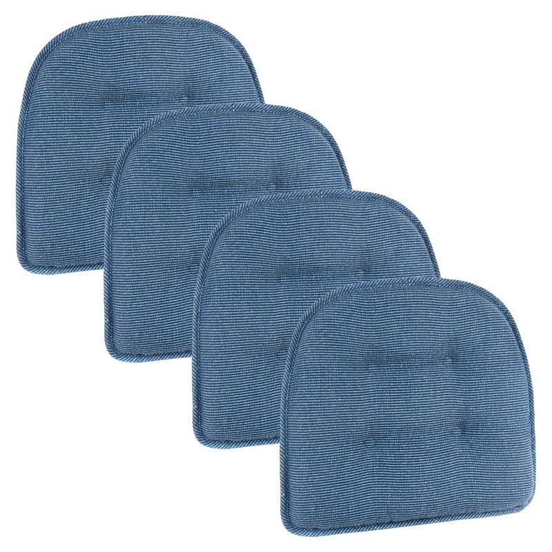 Gripper Non-Slip 15" x 16" Saturn Tufted Chair Cushions Set of 2, 3 of 6